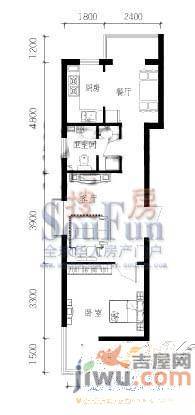 明华西江俪园3室2厅2卫128.2㎡户型图