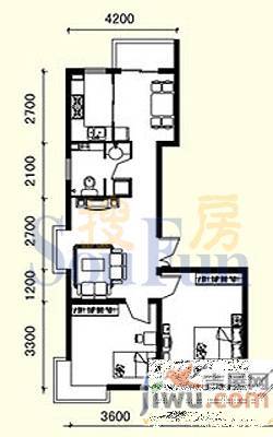 明华西江俪园3室2厅2卫128.2㎡户型图