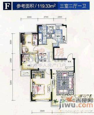 精华苑2室2厅1卫125㎡户型图