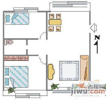 精华苑2室2厅1卫125㎡户型图