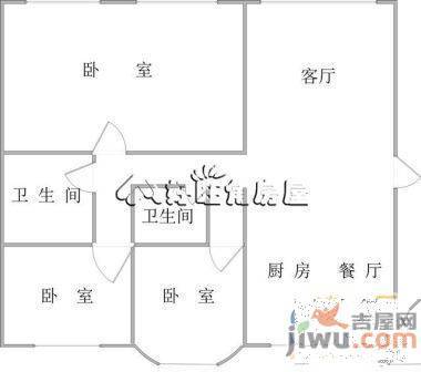 艺术家园4室2厅2卫170㎡户型图