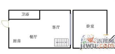 力天江南春城2室2厅1卫82.2㎡户型图