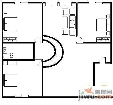 新湖北国之春5室3厅2卫130㎡户型图