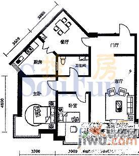 方迪家园2室2厅2卫140.1㎡户型图