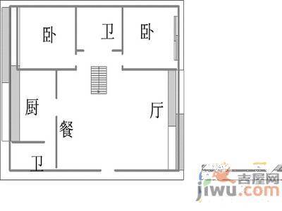 今日阳光A区2室1厅1卫98㎡户型图