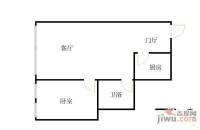 沈阳海韵广场(锦江大酒店B座)1室1厅1卫户型图