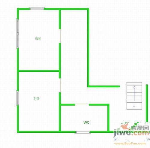 黎明西部风情2室1厅1卫126㎡户型图