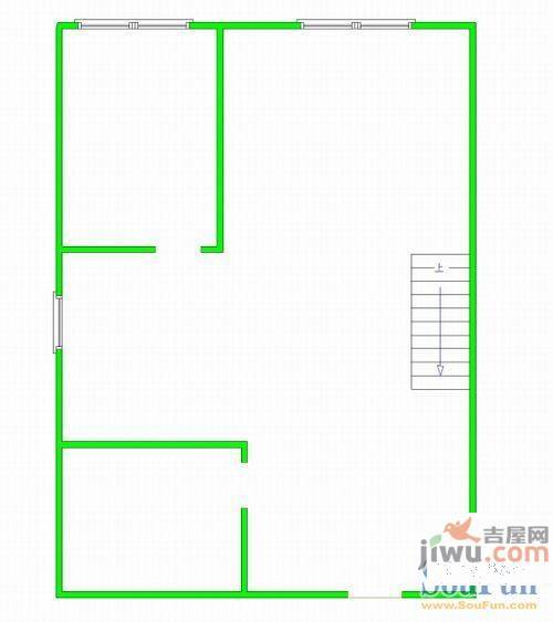 黎明西部风情2室1厅1卫126㎡户型图