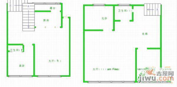 黎明西部风情2室1厅1卫126㎡户型图