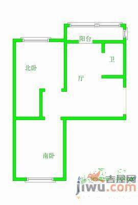 滑翔一小区2室1厅1卫90㎡户型图