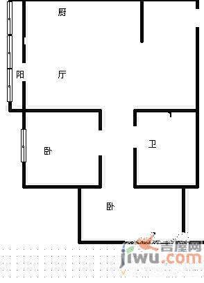 罗曼春天1室1厅1卫48㎡户型图