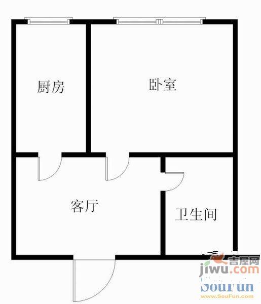 云峰嘉园2室2厅1卫106.1㎡户型图