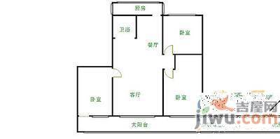 海洋小区3室2厅1卫109㎡户型图