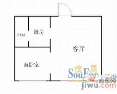 兴龙苑2室2厅1卫105.1㎡户型图