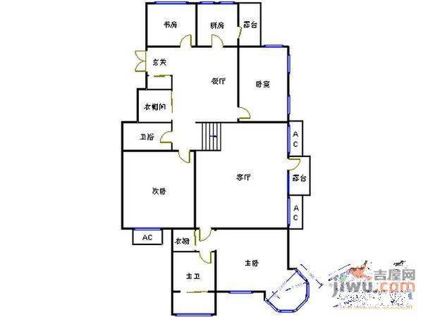 维士伊丽雅特湾2期2室1厅1卫户型图