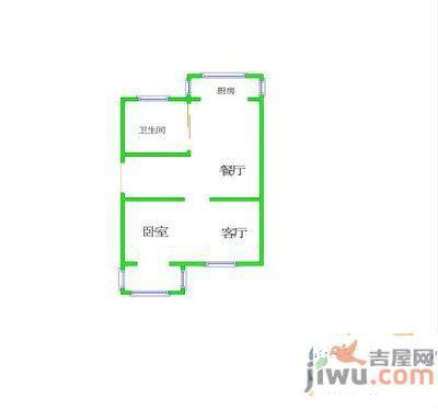 茂泉小区2室2厅2卫117㎡户型图