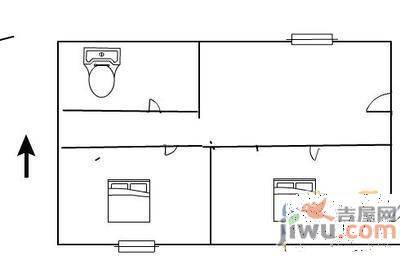 勋望社区2室2厅1卫108㎡户型图