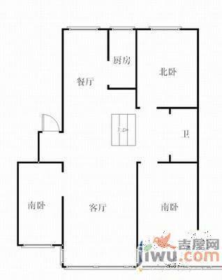 水调歌城三期2室2厅1卫82㎡户型图