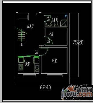 水调歌城三期2室2厅1卫82㎡户型图