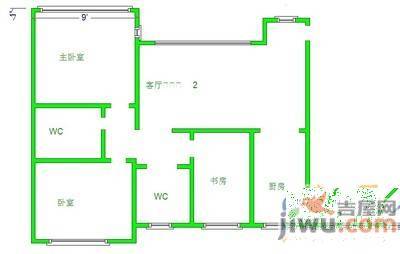 万科·紫苑3室2厅2卫143㎡户型图