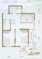 龙腾碧玉湾2室2厅1卫78㎡户型图