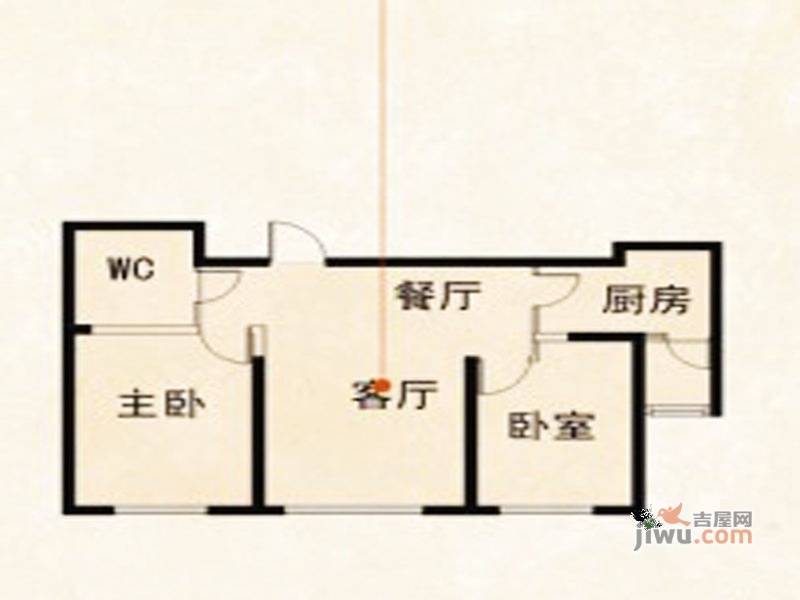 碧桂园太阳城2室2厅1卫91㎡户型图