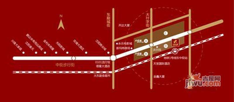 中粮大悦城（原鹏利广场）位置交通图1