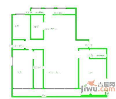 金地长青湾湾御3室2厅3卫198㎡户型图