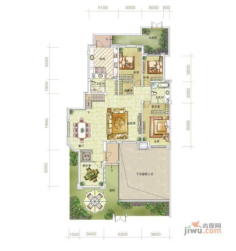 华润·橡树湾5室3厅2卫267㎡户型图