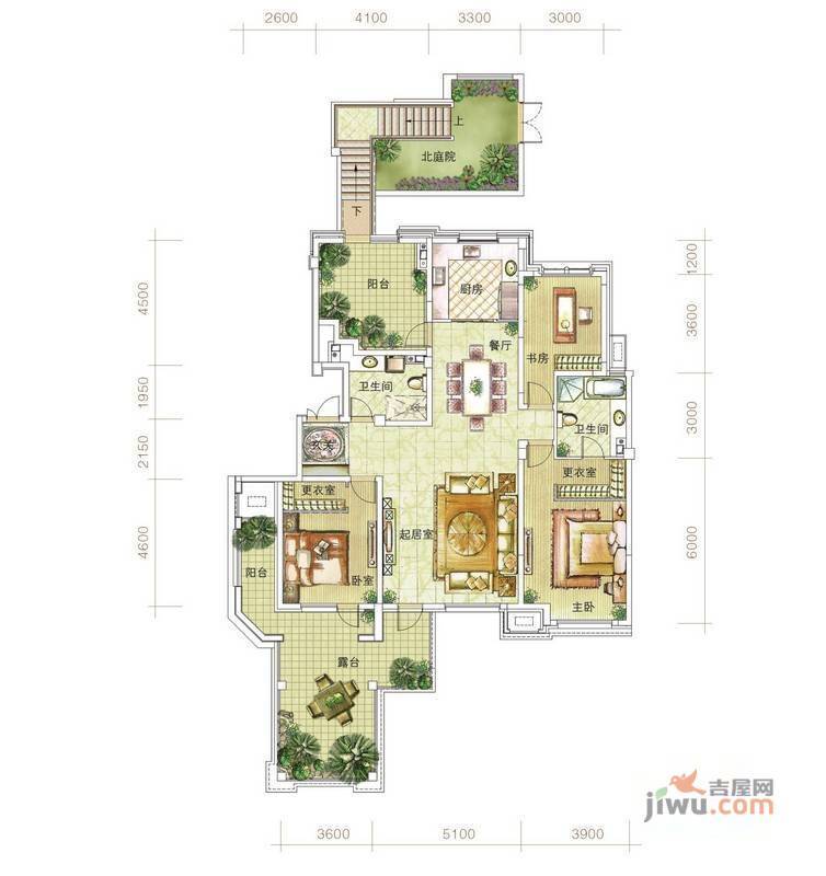 华润·橡树湾7室3厅5卫315㎡户型图