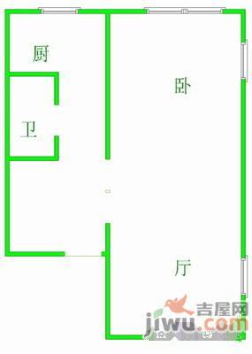 保利心语花园1室1厅1卫82㎡户型图