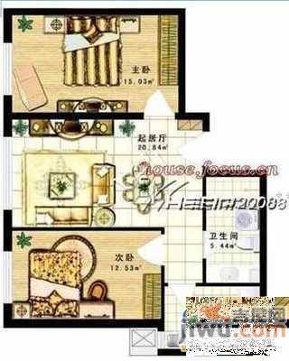 博隆金水湾家园3室2厅2卫131.7㎡户型图