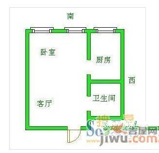 五里河城2室2厅2卫116㎡户型图