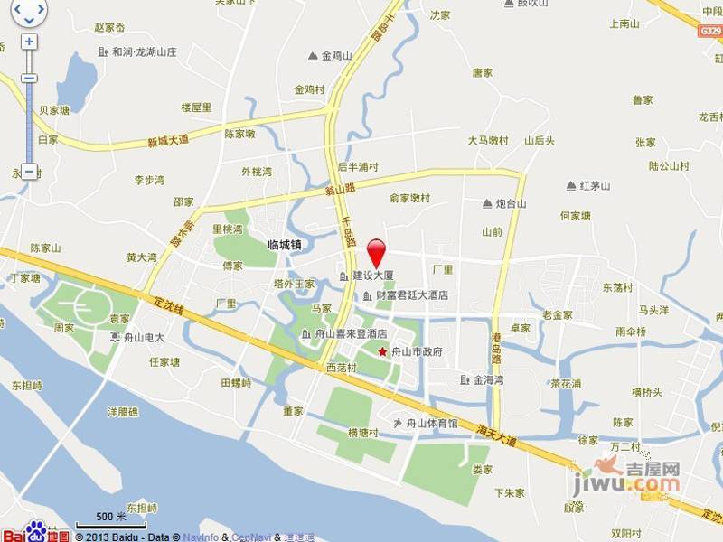 中国(舟山)大宗商品交易中心位置交通图