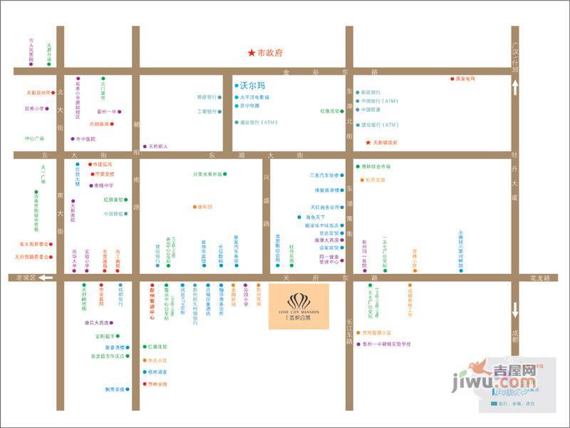 碧美恋城公馆位置交通图