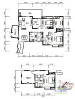 人居都市阳光5室3厅3卫205㎡户型图