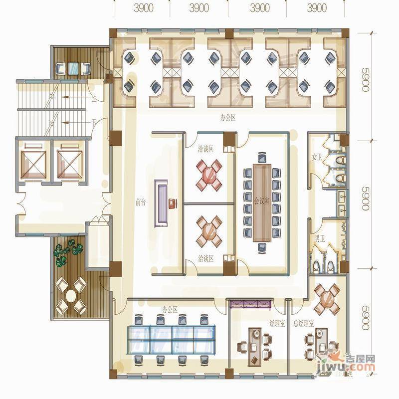 东都汇9室1厅2卫300㎡户型图