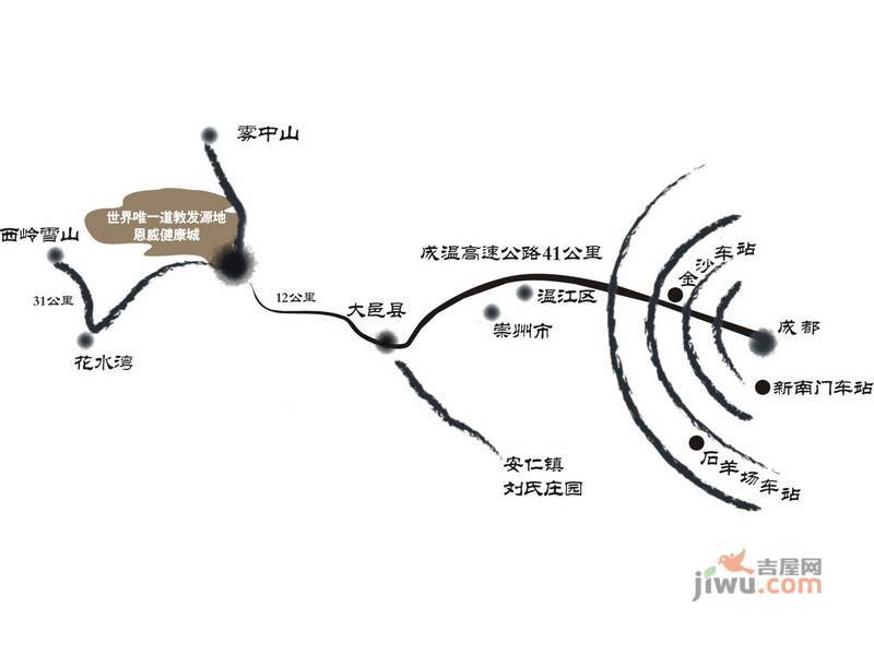 恩威健康城位置交通图图片