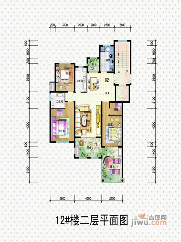 钱江凤凰城4室3厅3卫258㎡户型图