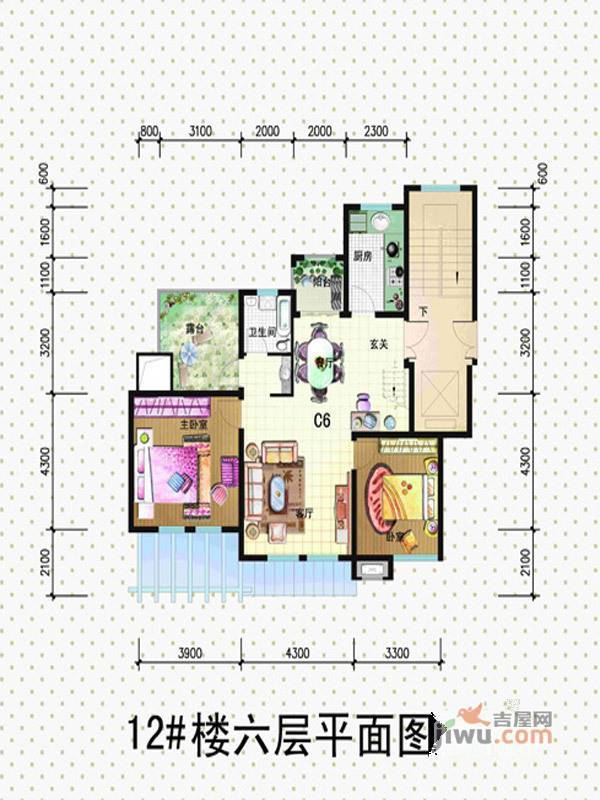 钱江凤凰城4室3厅3卫258㎡户型图