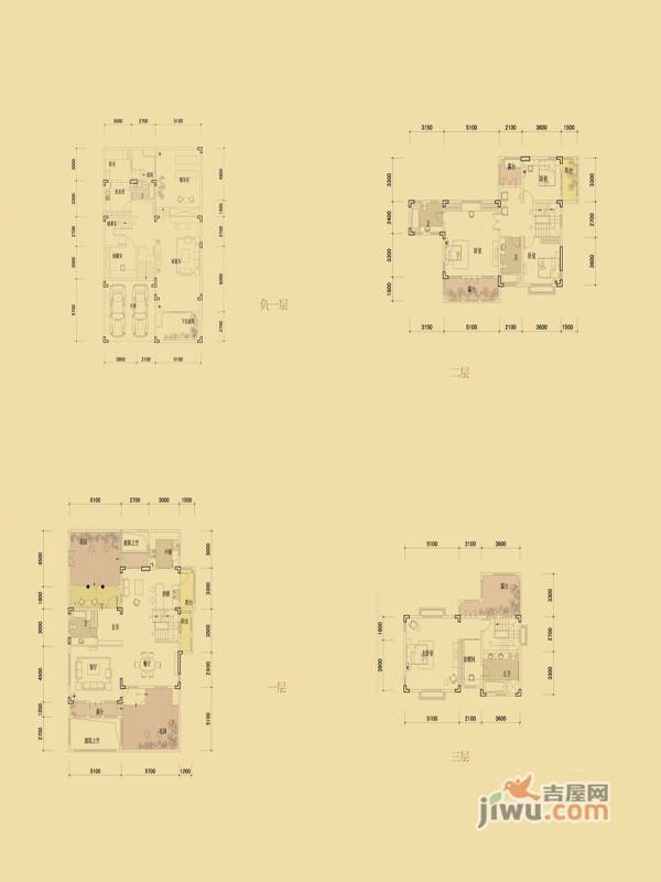 钱江凤凰城4室3厅3卫258㎡户型图