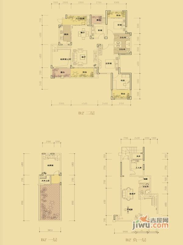 钱江凤凰城4室3厅3卫258㎡户型图