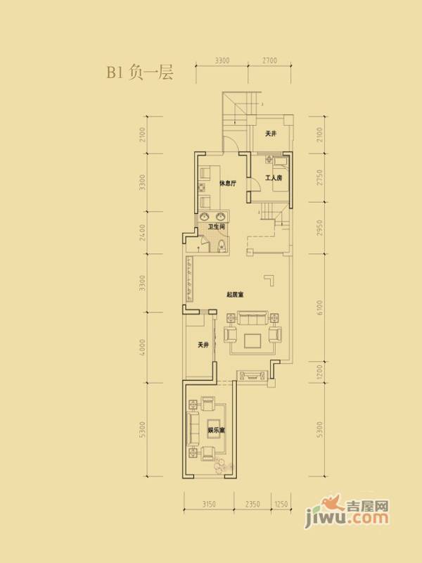 钱江凤凰城4室3厅3卫258㎡户型图