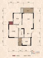 拓新香国城一期2室2厅1卫83.1㎡户型图