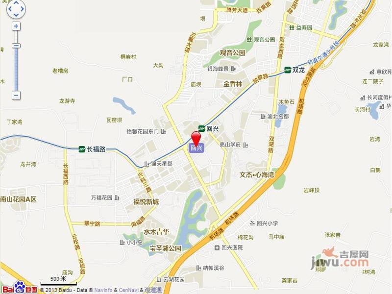 旭辉朗香郡天鹅溪位置交通图图片