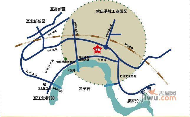 华雄两江时代位置交通图图片
