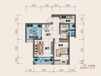 琳昌上上城1室1厅1卫58.1㎡户型图