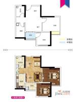 乐信爱琴屿2室1厅1卫46.4㎡户型图