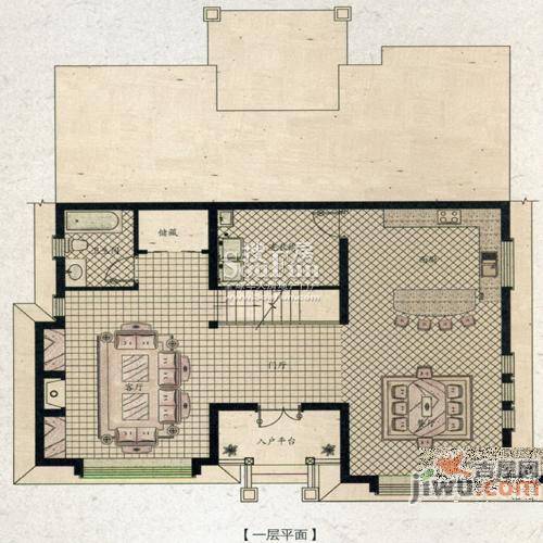 中国边城4室5厅3卫281.1㎡户型图