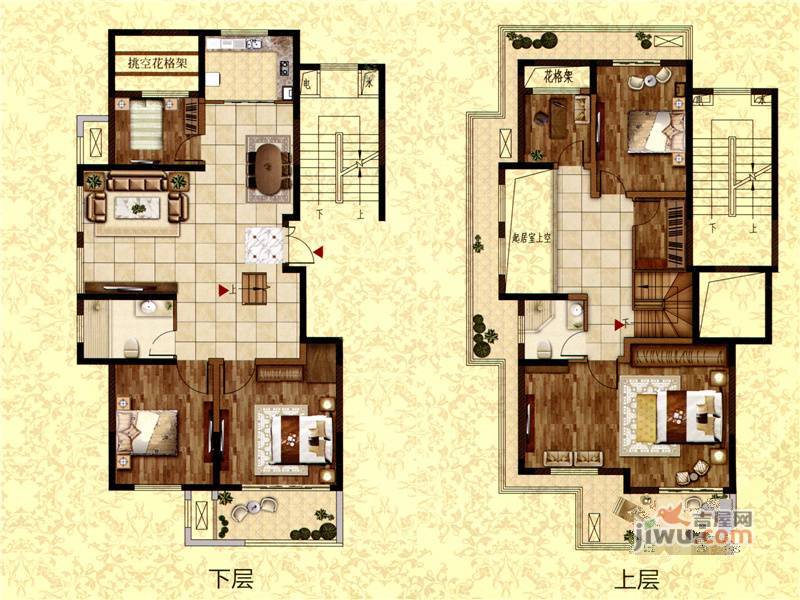 江山名洲江山府6室3厅2卫202㎡户型图